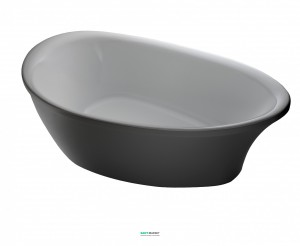 Ванна акрилова овальна Volle 180х90х64 біла 12-22-189