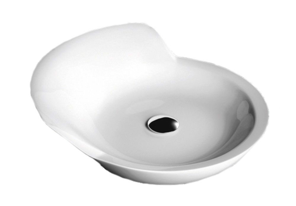 Раковина для ванної Marmorin Jena 45х49 см литий камінь білий P 540 047 020 010