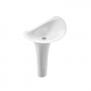 Раковина для ванної Marmorin Alice S 58х38 см для підлоги литий камінь білий P 550 058 020 010