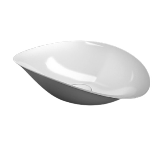 Раковина для ванной Marmorin Kiara 50х32,2 см литой камень белый P 663 050 020 010