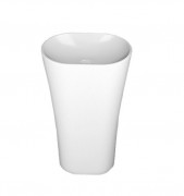 Раковина для ванної Marmorin Wega 44х30,5 см литий камінь білий P 515 050 020 010