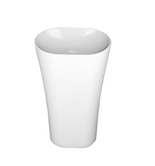 Раковина для ванної Marmorin Wega 44х30,5 см литий камінь білий P 515 050 020 010