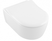 Унитаз подвесной Villeroy&Boch коллекция Avento Direct Flush с покрытием Ceramic Plus + Сиденье Soft Close  SlimSeat и QuickRelease 5656RSR1