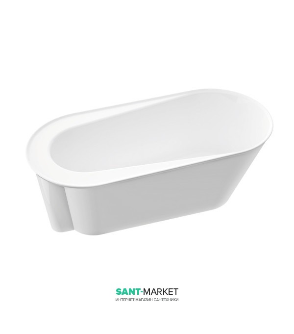 Ванна кам'яна окремостояча Marmorin Alta 156x73x59 з декоративною стінкою 667 156 0xx xx x