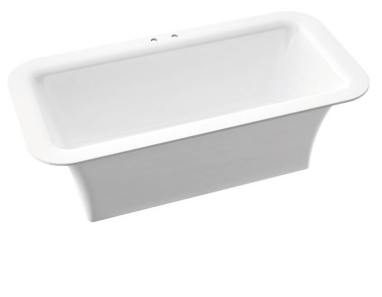 Ванна из камня Marmorin Tytan 179x89 см отдельностоящая белый 587 180 020 xx x