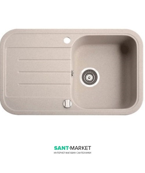Мойка для кухни прямоугольная Marmorin Pesta 1k 1o врезная  искусственный камень песочный 170 113 007
