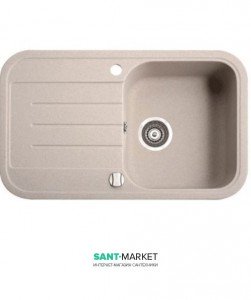 Мийка для кухні прямокутна Marmorin Pesta 1k 1o врізна штучний камінь пісочний 170 113 007