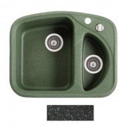 Мойка для кухни прямоугольная Marmorin Forst 1 5k врезная  искусственный камень черный 310 507 002