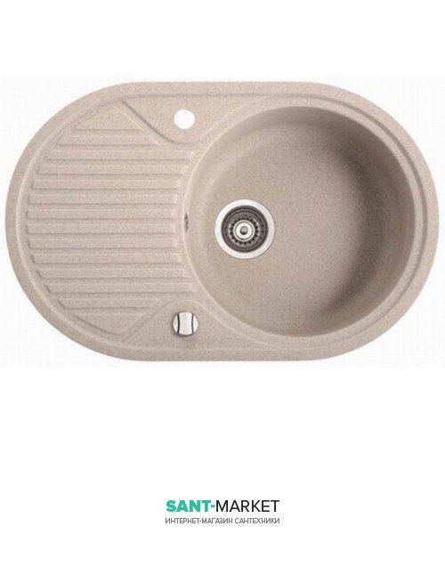 Мийка для кухні овальна Marmorin Arena врізна штучний камінь пісочний 280 113 007