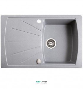 Мойка для кухни прямоугольная Marmorin Fenco 1k 1o искусственный камень серый 320 113 003