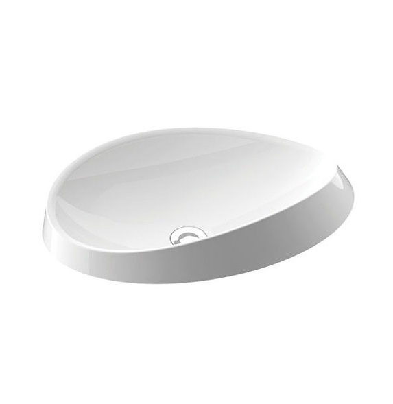 Раковина для ванної Marmorin Alice III 60х38,6 см вбудована литий камінь білий P 550 060 020 010