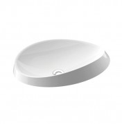 Раковина для ванної Marmorin Alice III 60х38,6 см вбудована литий камінь білий P 550 060 020 010