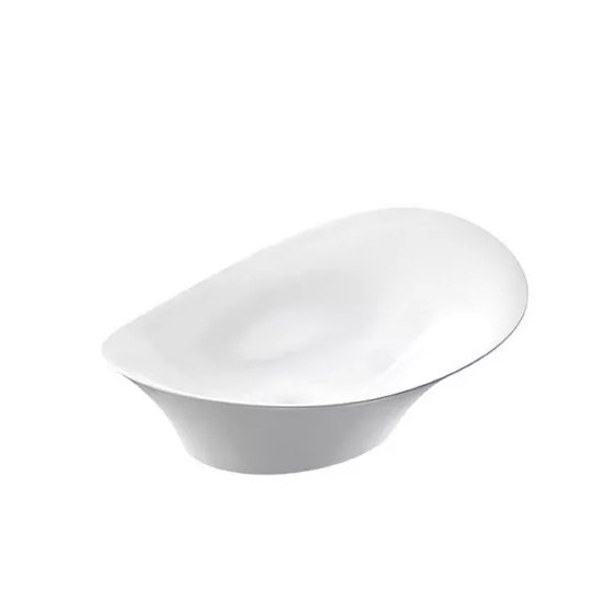 Раковина для ванної Marmorin Alice II 67,2х39.2 см литий камінь білий P 550 067 020 010