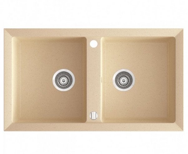 Мийка для кухні Marmorin Cire 2k 87х50 см штучний камінь Magranit сафарі 375 203 001