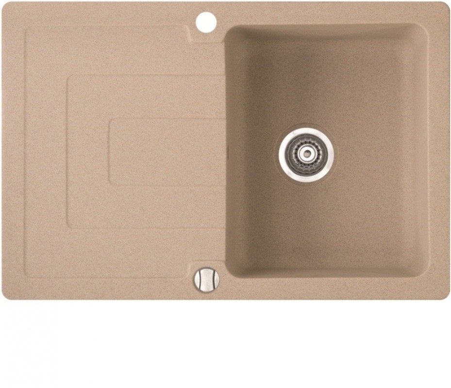 Мийка для кухні Marmorin Sten 1k 10 78х52 см штучний камінь Magranit пісочний 385 113 007