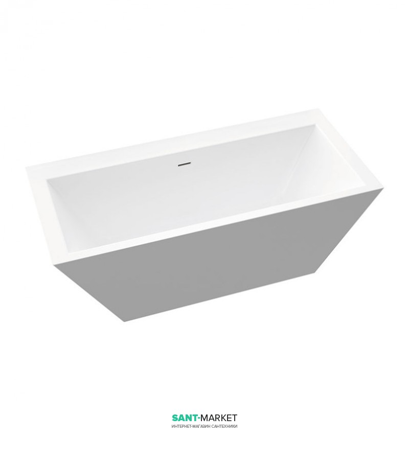 Ванна каменная отдельностоящая Marmorin Tebe IV белая P_W_082_06_1600