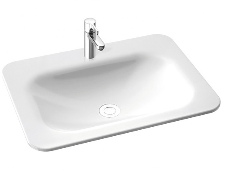 Раковина для ванної Marmorin Tytan 62х46 см литий камінь білий 586 062 020 xx x