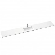 Раковина для ванної Marmorin Lira регульована від 60 до 250 см литий камінь білий 640 REG 0xx xx x