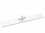 Раковина для ванной Marmorin Vera регулируемая от 90 до 250 см литой камень белый 643 REG 0xx xx x