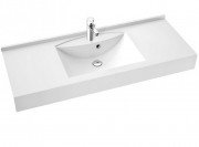 Раковина для ванной Marmorin Larissa регулируемая от 60 до 120 см литой камень белый 301 REG 0xx xx x