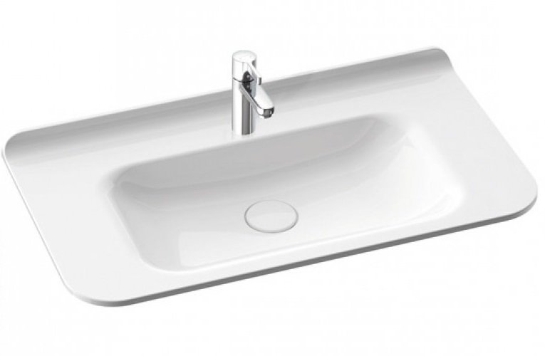 Раковина для ванної Marmorin Balta 90х49,5 см литий камінь білий 721 090 020 xx x