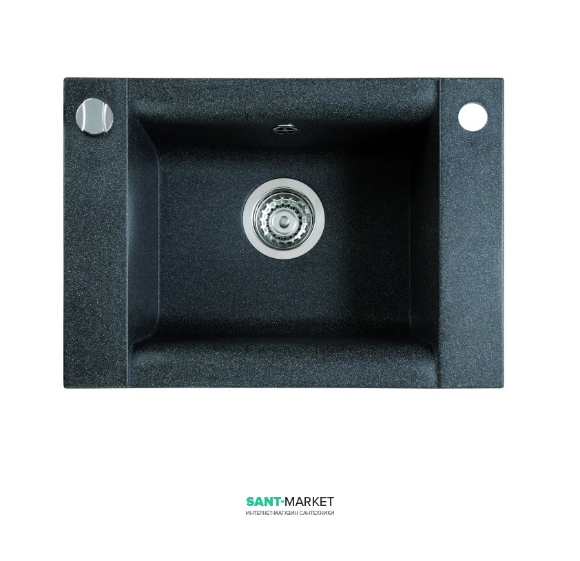 Мойка для кухни Marmorin Voga 1k врезная гранит черный 110 103 002