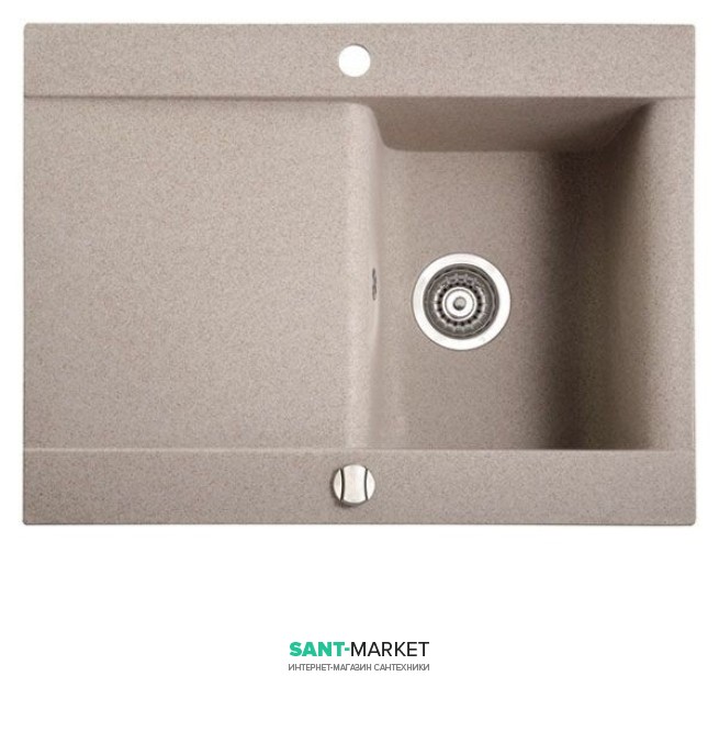 Мойка для кухни Marmorin Voga 1k 1o врезная  искусственный камень песочный 110 113 007