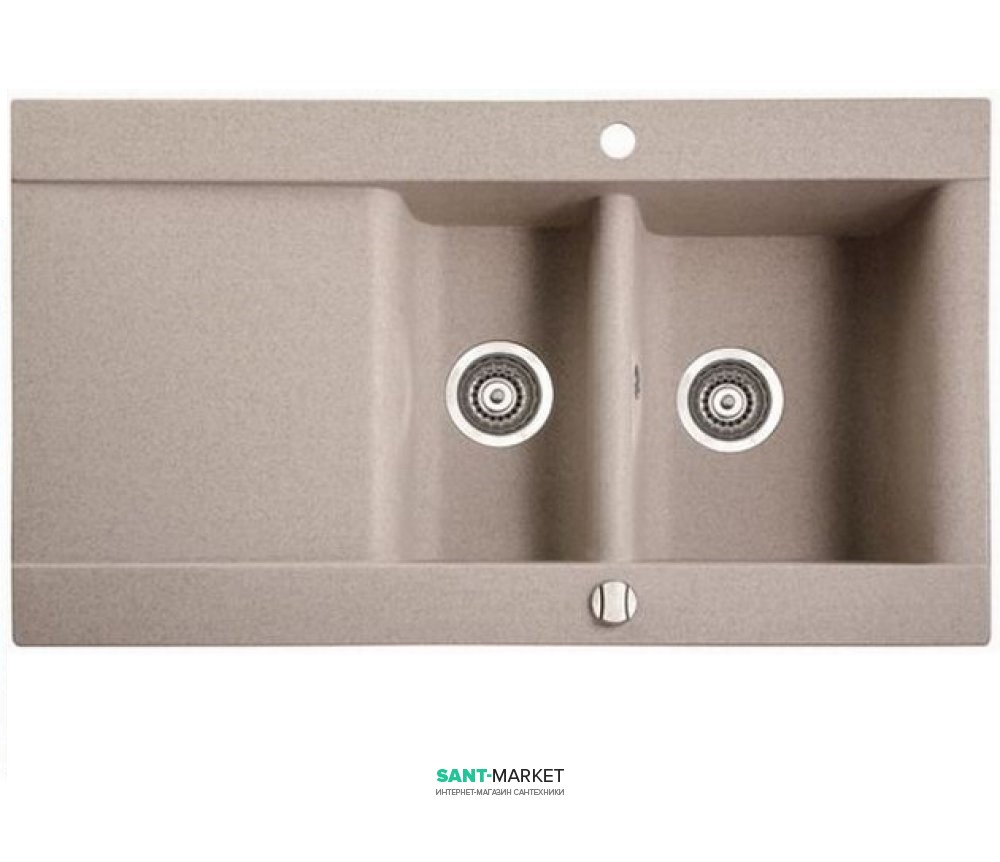 Мийка для кухні Marmorin Voga 1 5k 10 врізна штучний камінь пісочний 110 513 007