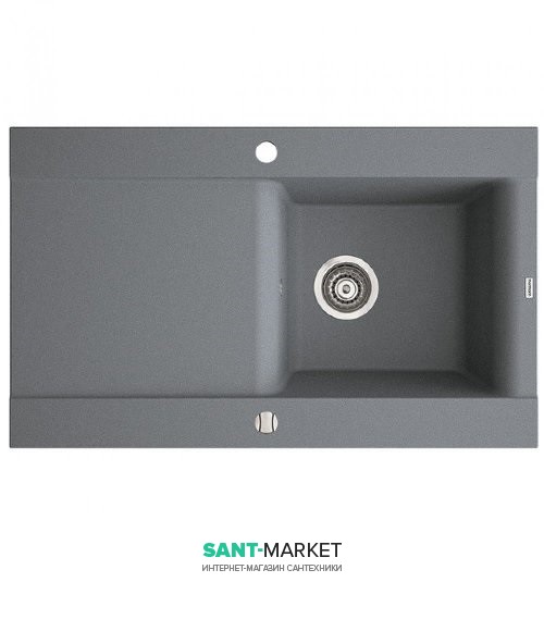 Мийка для кухні Marmorin Voga II 1k 1o врізна штучний камінь сірий 712 113 003