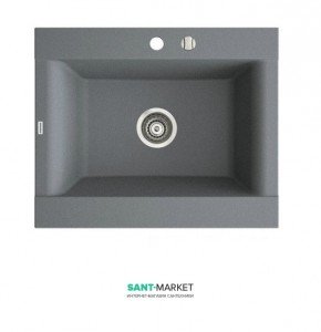 Мойка для кухни Marmorin Voga II 1k врезная  искусственный камень серый 712 103 003