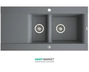 Мийка для кухні Marmorin Voga II 1 5k 1o врізна штучний камінь сірий 712 513 003