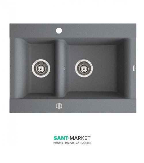 Мийка для кухні Marmorin Voga II 1 5k врізна штучний камінь сірий 712 503 003