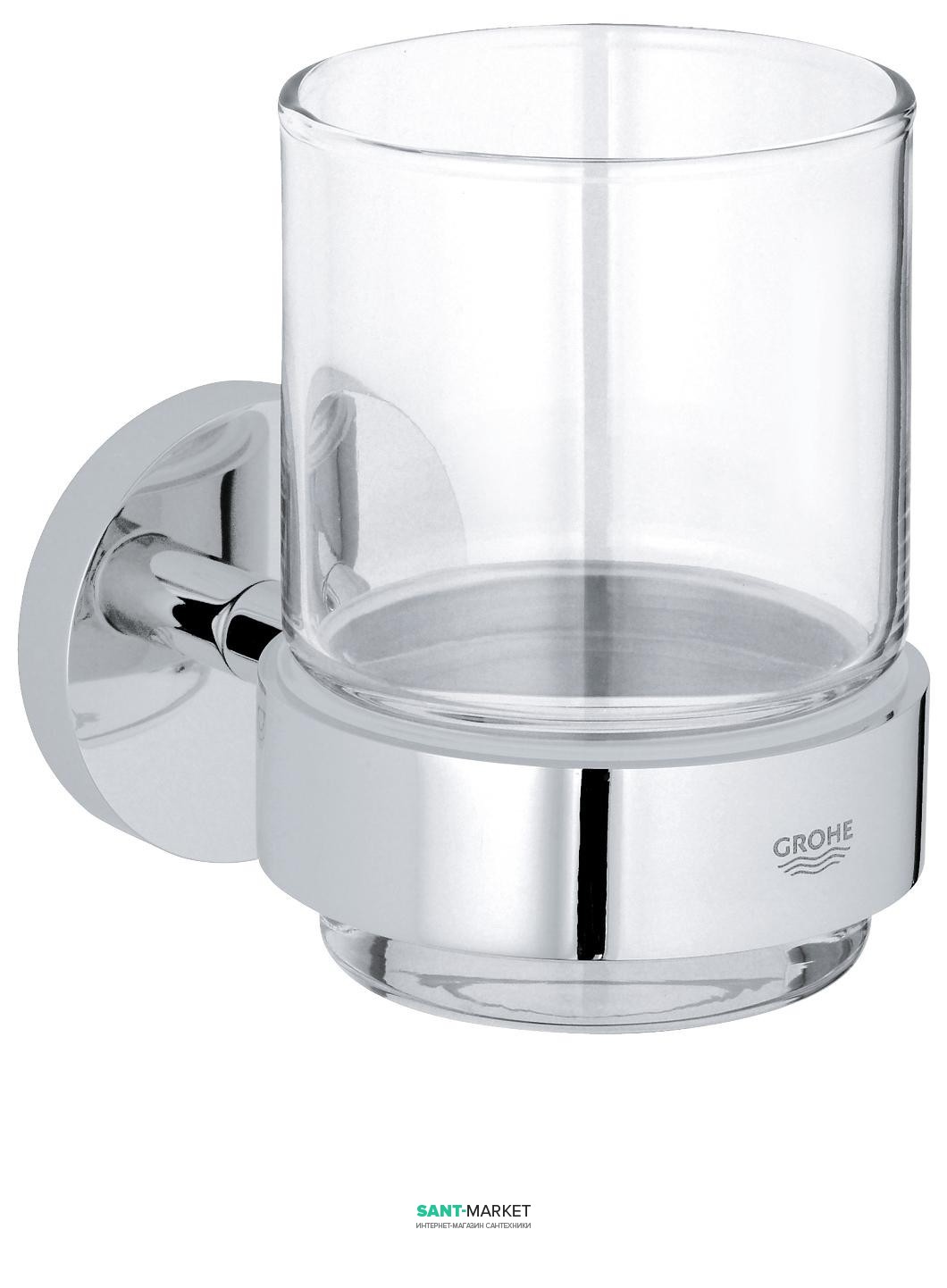 Стакан з власником Grohe Essentials хром 40447001