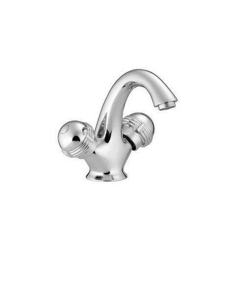 Смеситель для раковины двухвентильный с донным клапаном Treemme Basetta хром 3414 CC