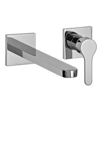 Змішувач для раковини одноважеля настінний Treemme Klab хром 2776CС06