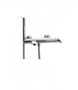 Змішувач одинважільний з душем для ванни Treemme Klab bianco / chrome 2700ВС