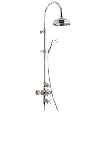 Душова стійка Treemme Old Italy з верхнім і ручним душем хром 4496 CC