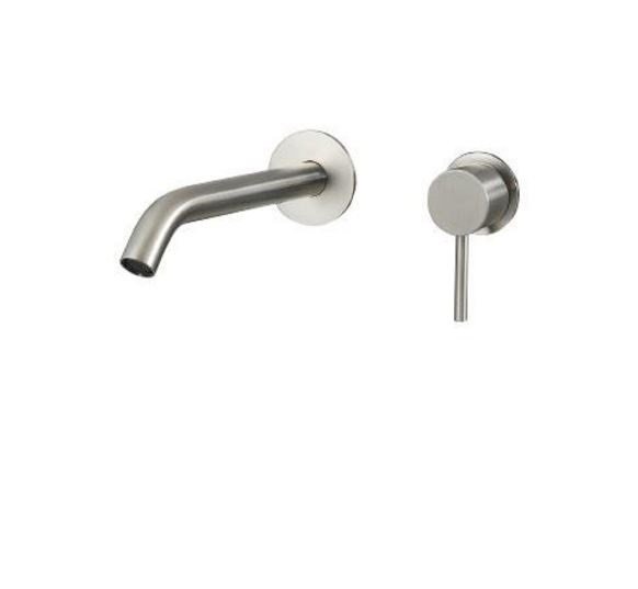 Смеситель для раковины однорычажный настенный Treemme 40mm сталь 1376IS01