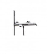 Смеситель однорычажный с душем для ванны Treemme Klab bianco/chrome 2700ВС