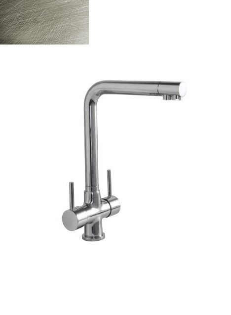 Смеситель двухрычажный для кухни Treemme под фильтр никель 5503JJ