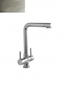 Смеситель двухрычажный для кухни Treemme под фильтр никель 5503JJ