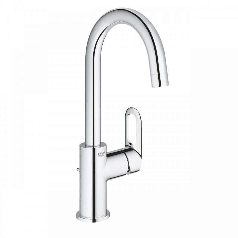 Змішувач для раковини одноважеля високий Grohe BauLoop хром 23763000