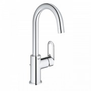 Смеситель для раковины однорычажный высокий Grohe BauLoop хром 23763000