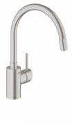 Змішувач для кухні з висувною лійкою Grohe Concetto New суперсталь 32663DC1