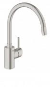 Змішувач для кухні з висувною лійкою Grohe Concetto New суперсталь 32663DC1