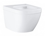 Унитаз подвесной безободковый Grohe Euro Ceramic с гигиеническим покрытием (без сиденья) альпин-белый 3920600H