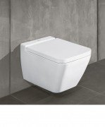Унитаз подвесной безободковый Villeroy&Boch Finion с покрытием Ceramic Plus 4664R0R1 + сиденье 9M88S1R1