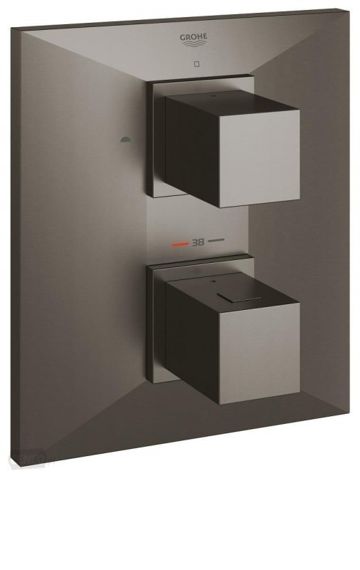 Змішувач з термостатом прихований (вбудований) Grohe колекція Allure Brilliant матовий графіт 19792AL0