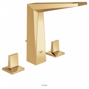 Змішувач для раковини двухвентильний прихований з донним клапаном Grohe Allure Brilliant золотий світанок 20344GL0