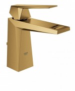 Смеситель для раковины однорычажный с донным клапаном каскадный Grohe Allure Brilliant матовый прохладный восход 23029GN0